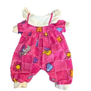 Vintage‎ Doll Clothes Romper Outfit Looney Tunes Tweety Bird Bugs Bunny Pink
